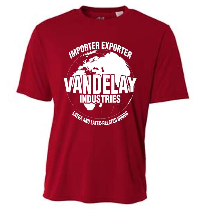 Vandelay Industries Latex Related Goods Funny Cooling Performance Crew T-Shirt