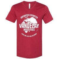 Vandelay Industries Latex Related Goods Funny V-Neck T-Shirt