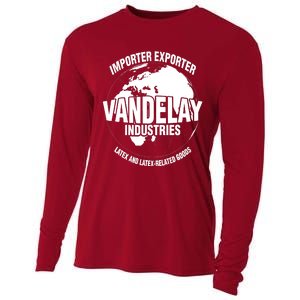 Vandelay Industries Latex Related Goods Funny Cooling Performance Long Sleeve Crew