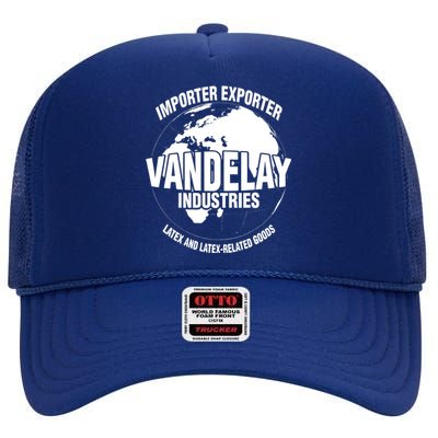 Vandelay Industries Latex Related Goods Funny High Crown Mesh Back Trucker Hat