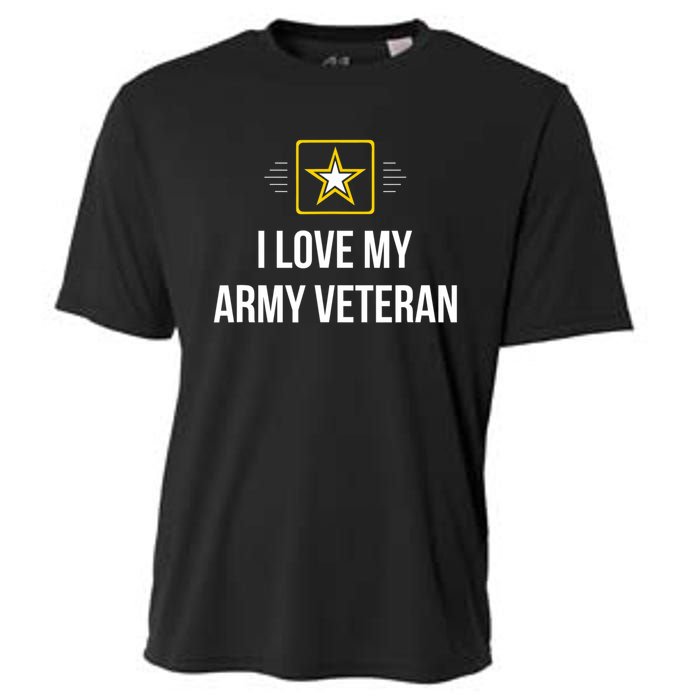 Vintage I Love My Army Veteran Cooling Performance Crew T-Shirt