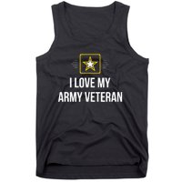 Vintage I Love My Army Veteran Tank Top