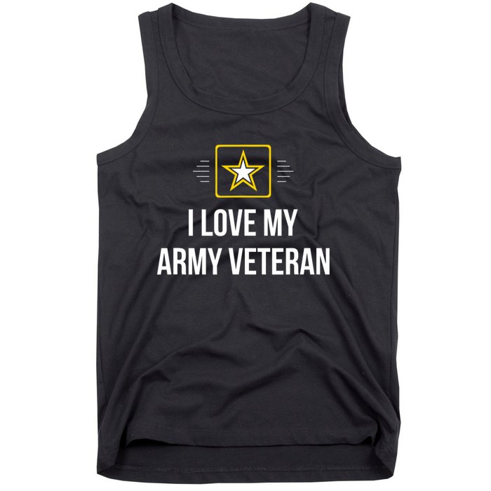 Vintage I Love My Army Veteran Tank Top