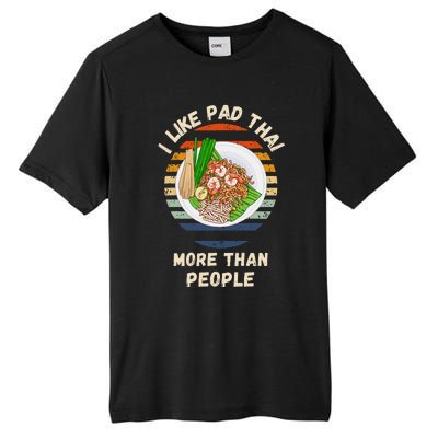 Vintage I Like Pad Thai More Than People Retro Pad Thai Tall Fusion ChromaSoft Performance T-Shirt