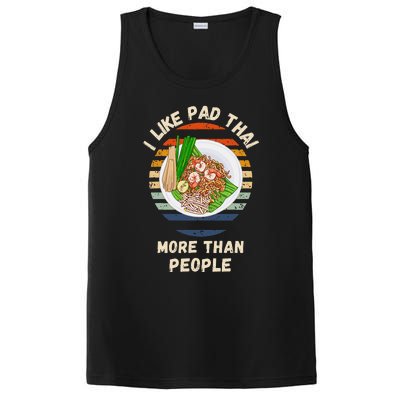 Vintage I Like Pad Thai More Than People Retro Pad Thai PosiCharge Competitor Tank