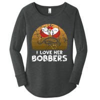 Vintage I Love Her Bobbers Funny Fishing Couple Women's Perfect Tri Tunic Long Sleeve Shirt