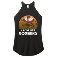 Vintage I Love Her Bobbers Funny Fishing Couple Women's Perfect Tri Rocker Tank