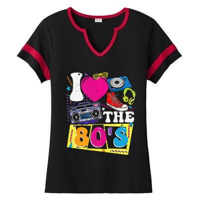 Vintage I Love The 80s I Love The 80s Ladies Halftime Notch Neck Tee