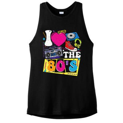 Vintage I Love The 80s I Love The 80s Ladies PosiCharge Tri-Blend Wicking Tank