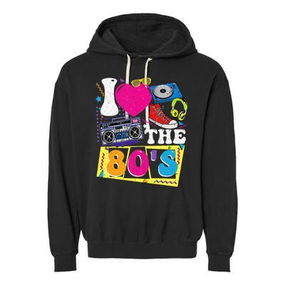 Vintage I Love The 80s I Love The 80s Garment-Dyed Fleece Hoodie