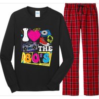 Vintage I Love The 80s I Love The 80s Long Sleeve Pajama Set