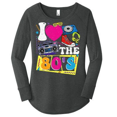 Vintage I Love The 80s I Love The 80s Women's Perfect Tri Tunic Long Sleeve Shirt