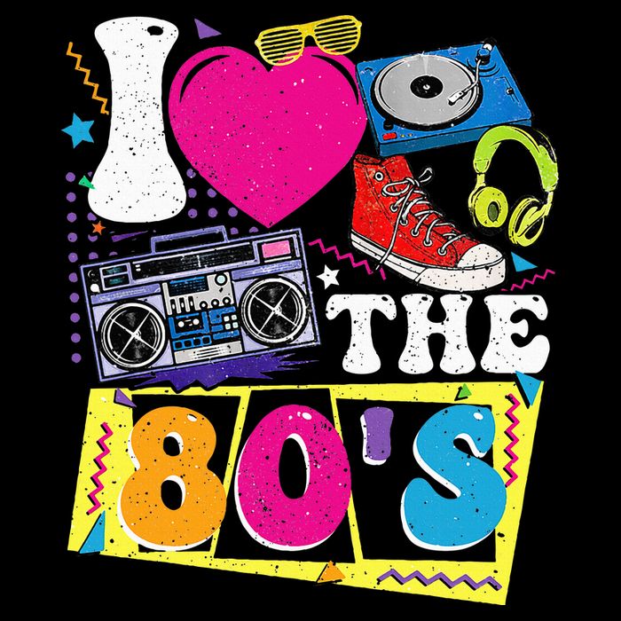 Vintage I Love The 80s I Love The 80s Flatbill Hat