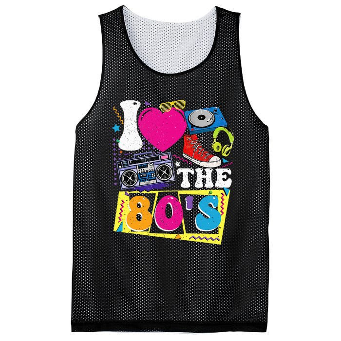 Vintage I Love The 80s I Love The 80s Mesh Reversible Basketball Jersey Tank