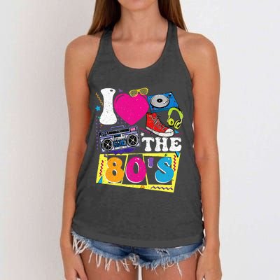 Vintage I Love The 80s I Love The 80s Women's Knotted Racerback Tank