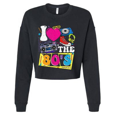 Vintage I Love The 80s I Love The 80s Cropped Pullover Crew