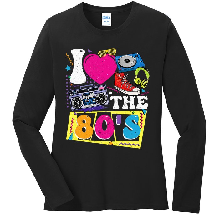 Vintage I Love The 80s I Love The 80s Ladies Long Sleeve Shirt