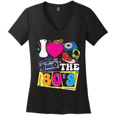 Vintage I Love The 80s I Love The 80s Women's V-Neck T-Shirt