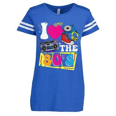 Vintage I Love The 80s I Love The 80s Enza Ladies Jersey Football T-Shirt