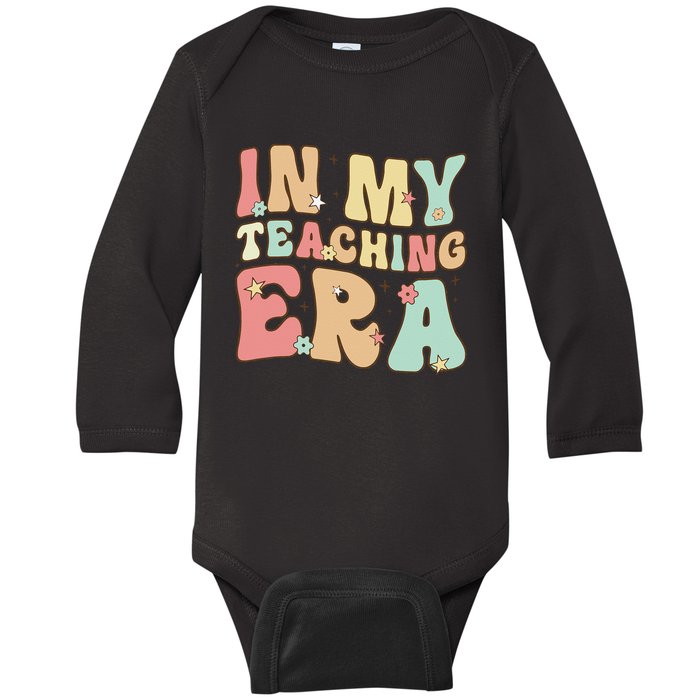 Vintage In My Teaching Era Cool Teacher Appreciation Gifts Baby Long Sleeve Bodysuit