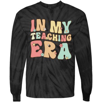 Vintage In My Teaching Era Cool Teacher Appreciation Gifts Tie-Dye Long Sleeve Shirt