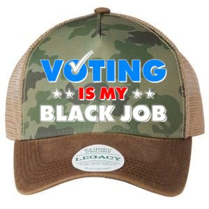 Voting Is My Black Job 2024 Election Legacy Tie Dye Trucker Hat