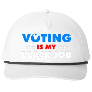 Voting Is My Black Job 2024 Election Snapback Five-Panel Rope Hat