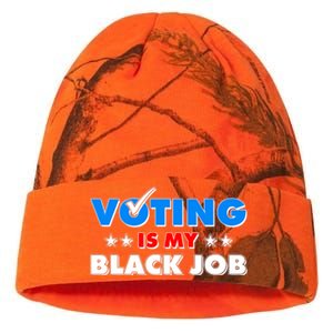 Voting Is My Black Job 2024 Election Kati Licensed 12" Camo Beanie