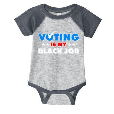 Voting Is My Black Job 2024 Election Infant Baby Jersey Bodysuit