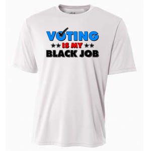 Voting Is My Black Job 2024 Election Cooling Performance Crew T-Shirt