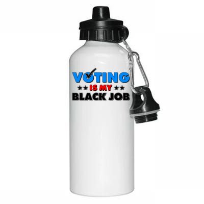 Voting Is My Black Job 2024 Election Aluminum Water Bottle