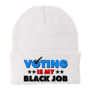 Voting Is My Black Job 2024 Election Knit Cap Winter Beanie