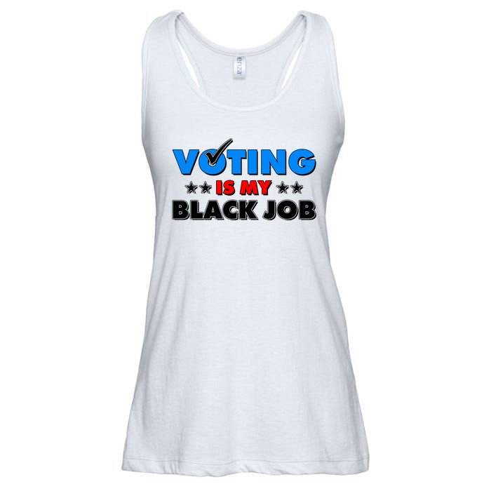 Voting Is My Black Job 2024 Election Ladies Essential Flowy Tank