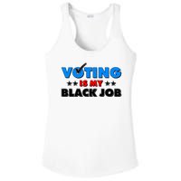 Voting Is My Black Job 2024 Election Ladies PosiCharge Competitor Racerback Tank