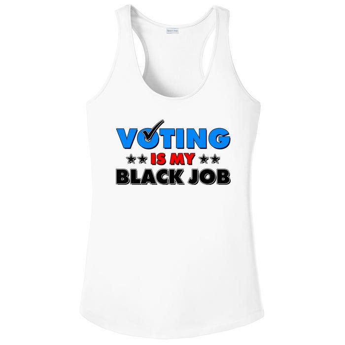 Voting Is My Black Job 2024 Election Ladies PosiCharge Competitor Racerback Tank