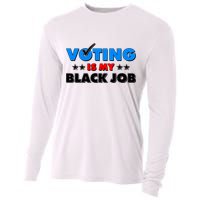 Voting Is My Black Job 2024 Election Cooling Performance Long Sleeve Crew