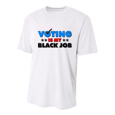 Voting Is My Black Job 2024 Election Youth Performance Sprint T-Shirt