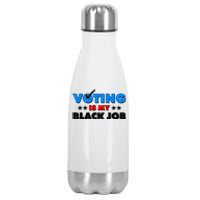 Voting Is My Black Job 2024 Election Stainless Steel Insulated Water Bottle