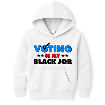 Voting Is My Black Job 2024 Election Kids Hoodie