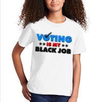 Voting Is My Black Job 2024 Election Kids T-Shirt