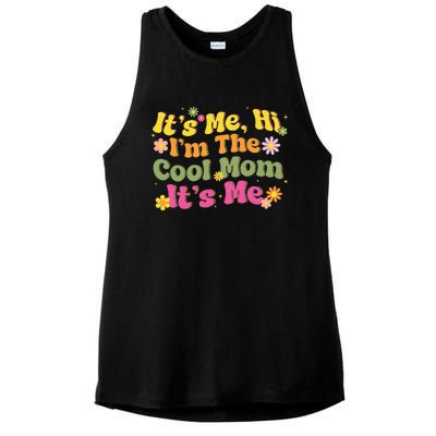 Vintage ItS Me Hi IM The Cool Mom Mothers Day Mom Birthday Ladies PosiCharge Tri-Blend Wicking Tank