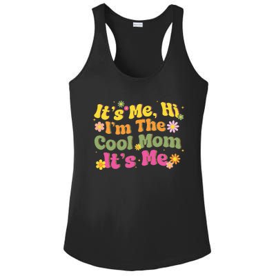 Vintage ItS Me Hi IM The Cool Mom Mothers Day Mom Birthday Ladies PosiCharge Competitor Racerback Tank