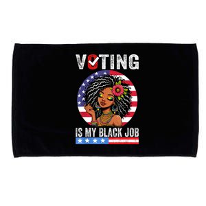 Voting Is My Black Job Microfiber Hand Towel