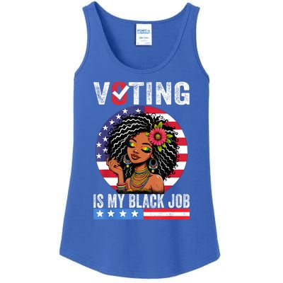 Voting Is My Black Job Ladies Essential Tank