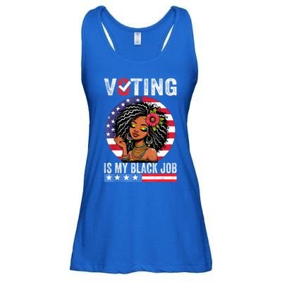 Voting Is My Black Job Ladies Essential Flowy Tank