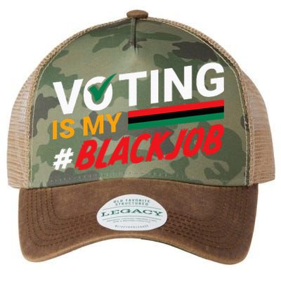 Voting Is My Black Job Legacy Tie Dye Trucker Hat