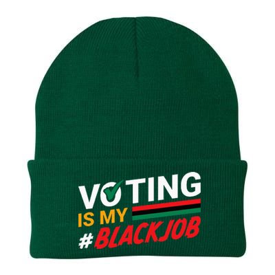 Voting Is My Black Job Knit Cap Winter Beanie