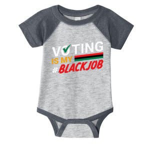 Voting Is My Black Job Infant Baby Jersey Bodysuit