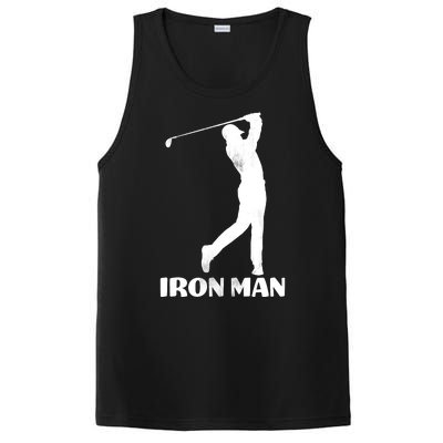 Vintage Iron Man Golf Design PosiCharge Competitor Tank