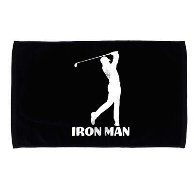 Vintage Iron Man Golf Design Microfiber Hand Towel